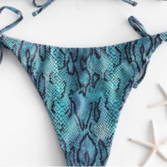 Zaful snakeskin bikini NWOT - Picture 3 of 7